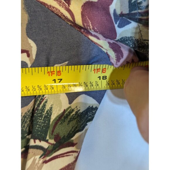 Vintage Jonathan Martin Floral Print Rayon Dress Size 11 - Picture 5 of 7